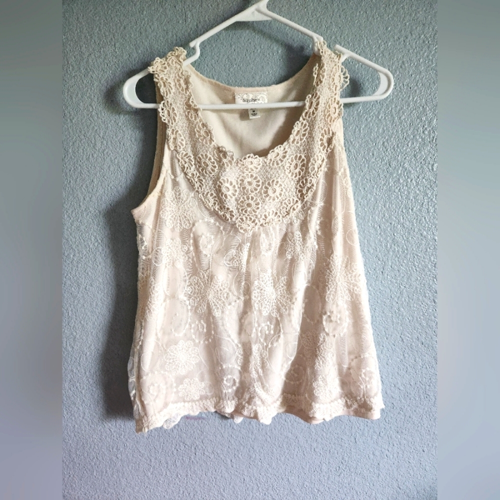Lace tank top